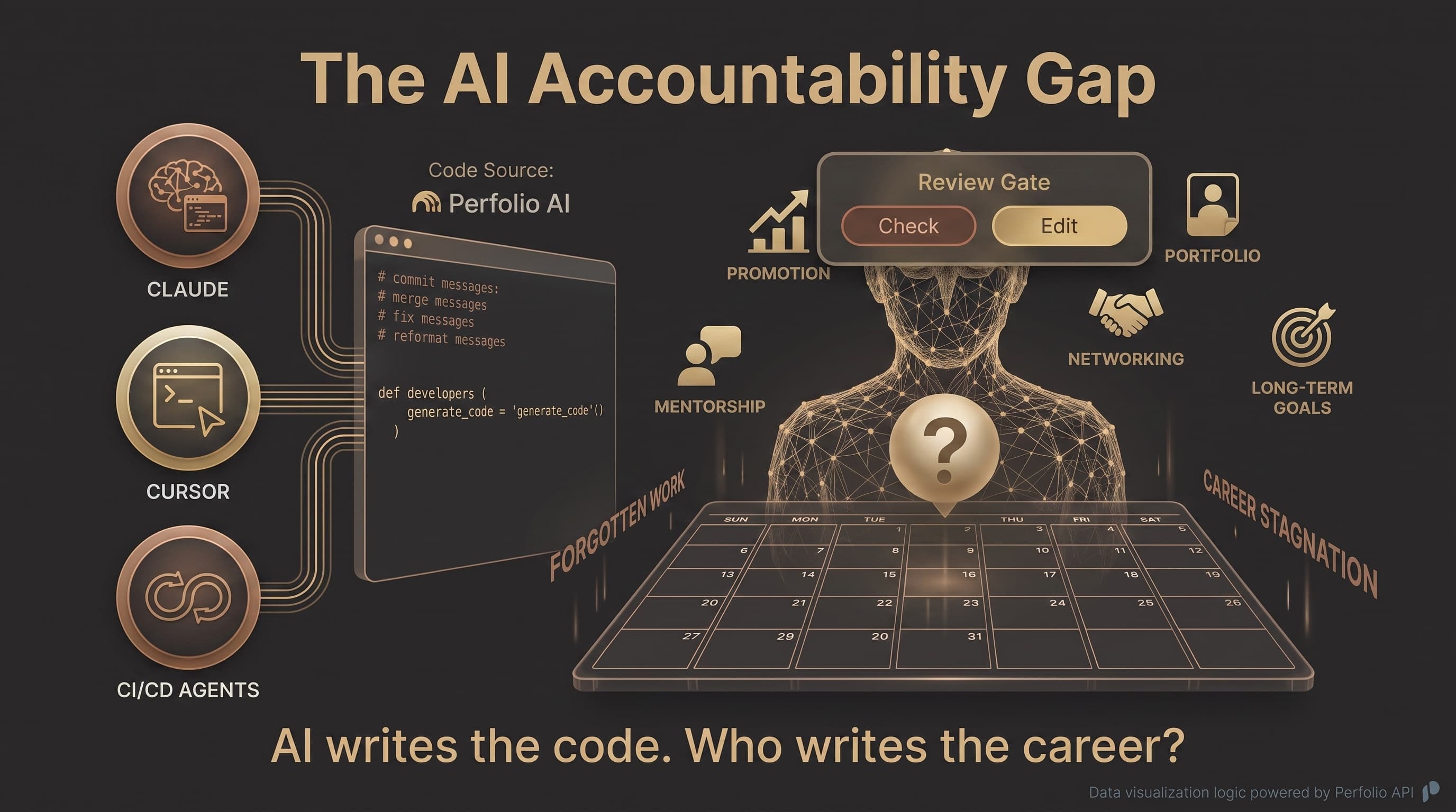 Accountability for work completed with AI agents.